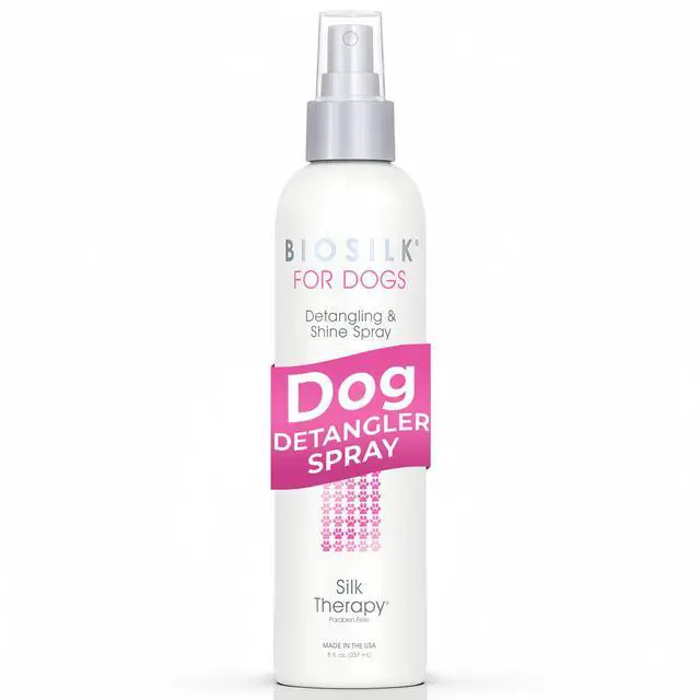 Main image of for Dogs Silk Therapy Detangling and Shine Protecting Spray, pH Balanced Leave-In Mist with Silk and Vitamins for Dematting, Paraben-Free, All Coats and Breeds, 8 Fl Oz