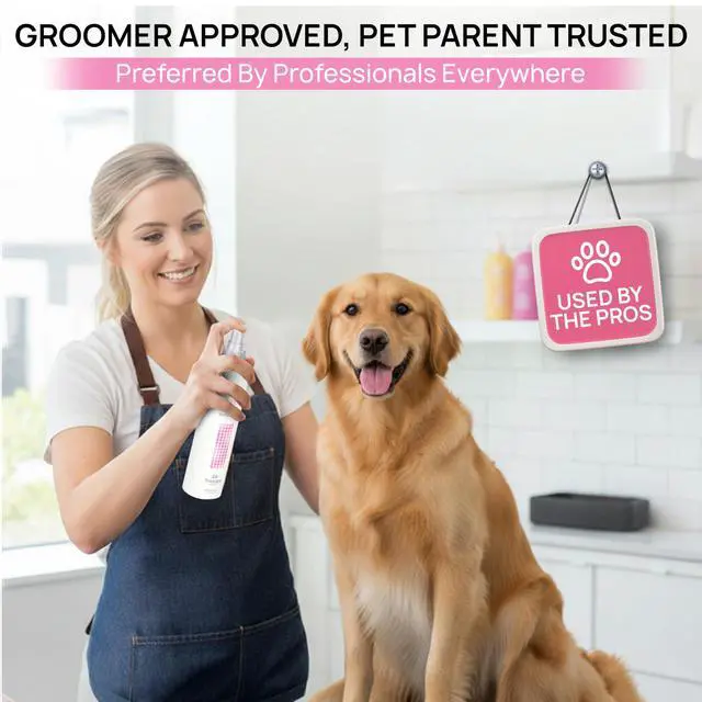 Alt view image 5 of 7 - for Dogs Silk Therapy Detangling and Shine Protecting Spray, pH Balanced Leave-In Mist with Silk and Vitamins for Dematting, Paraben-Free, All Coats and Breeds, 8 Fl Oz