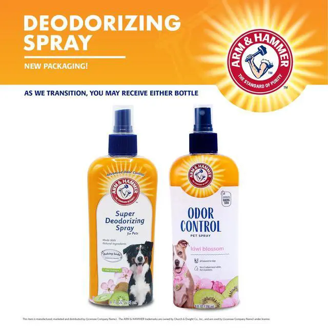 Alt view image 2 of 6 - for Pets Super Deodorizing Dog Spray with Baking Soda for Odor Control Freshens Coat Between Baths pH Balanced Formula for Dogs Kiwi Blossom 8 FL OZ Single Dogs and Puppies Grooming