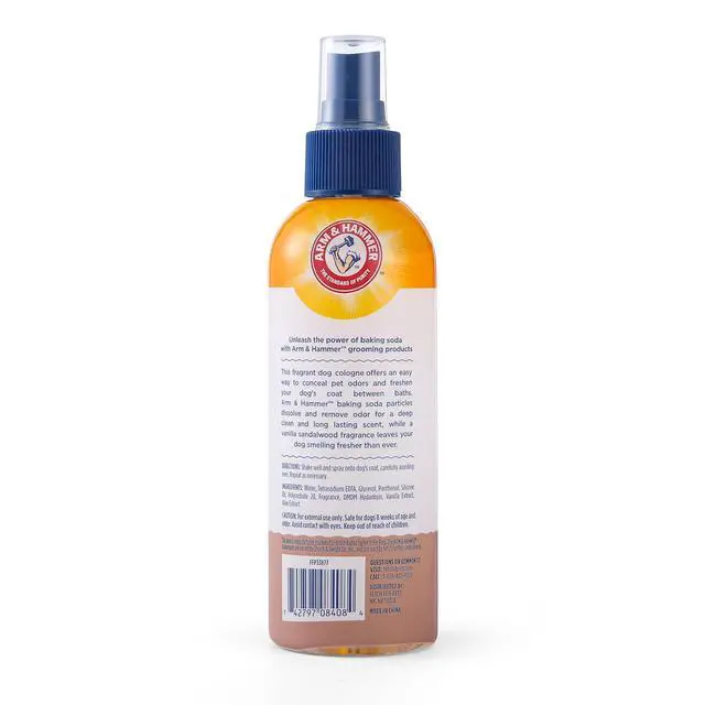 Alt view image 7 of 7 - for Pets Dog Cologne and Fragrance Spray, Baking Soda, Vanilla Sandalwood Scent, Deodorizing Dog Perfume for Between-Bath Freshening, Paraben Free, 6 Fl Oz