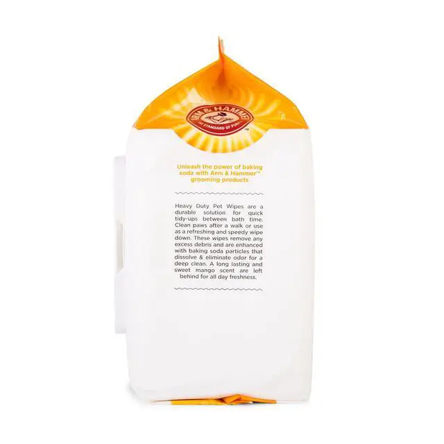 Alt view image 3 of 4 - for Pets Heavy Duty Multipurpose Dog Wipes, Paw and Butt Wipes for Dogs to Help Clean Deodorize and Freshen Coat and Skin Between Baths, Mango Scent, 100 Count