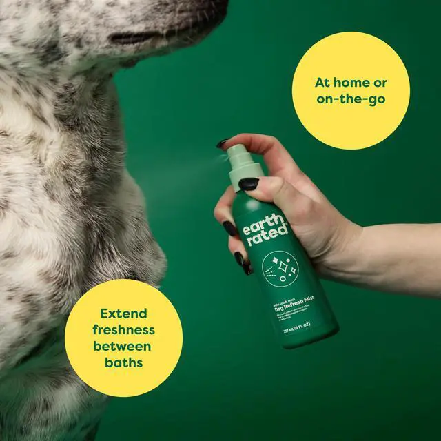Alt view image 2 of 7 - Dog Deodorizing Conditioner Spray, Conditioning & Odor-Eliminating Perfume for Dogs, for All Coat Types, Refreshing White Tea & Basil Scent, 8 oz
