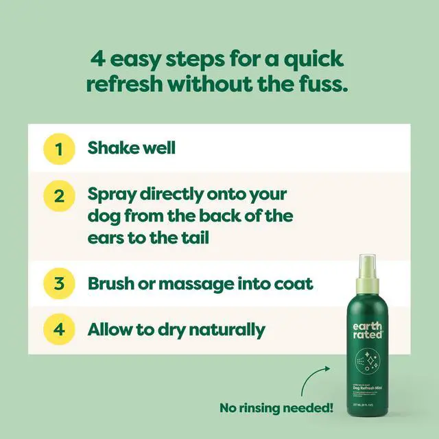 Alt view image 5 of 7 - Dog Deodorizing Conditioner Spray, Conditioning & Odor-Eliminating Perfume for Dogs, for All Coat Types, Refreshing White Tea & Basil Scent, 8 oz