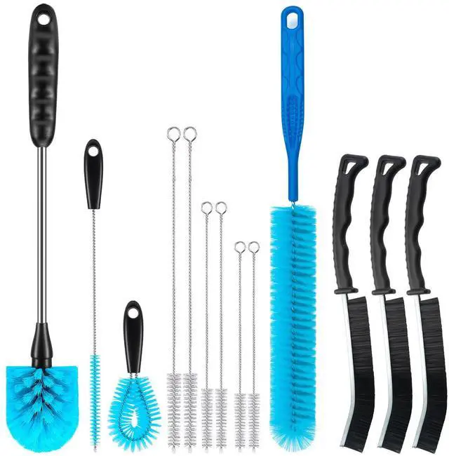 Main image of Bottle Brush Cleaning Set - Multi Cup Brush, Water Bottle Cleaner, Crevice Cleaning Brush Pipe & Tube Brushes for Tight Spaces, Grout Brush Cleaner Brush Long Straw Cleaner Brush
