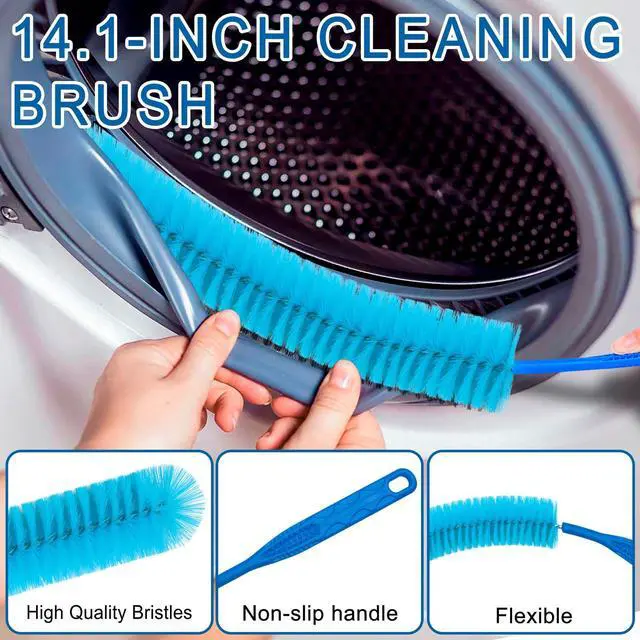 Alt view image 4 of 5 - Bottle Brush Cleaning Set - Multi Cup Brush, Water Bottle Cleaner, Crevice Cleaning Brush Pipe & Tube Brushes for Tight Spaces, Grout Brush Cleaner Brush Long Straw Cleaner Brush