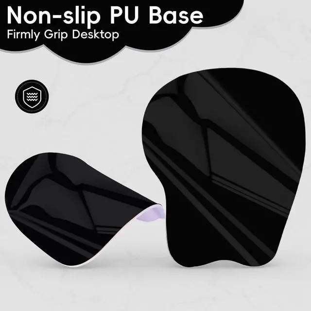 Alt view image 6 of 7 - Ergonomic Mouse Pad,Non Slip Mousepad Wrist Rest Support for Office, Computer, Laptop & Mac(A-Black)
