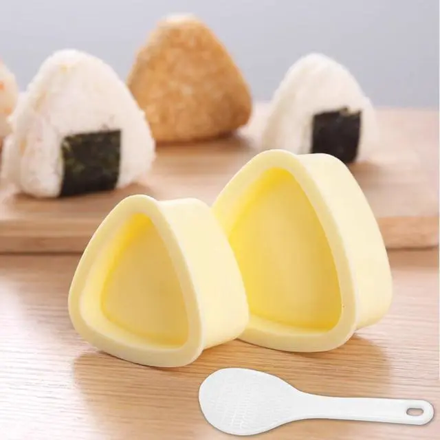 Main image of Onigiri Mold, 2 Pack Rice Ball Mold, Triangle Sushi Maker Press (Large & Small), Non Stick Sushi Rice Making Kit