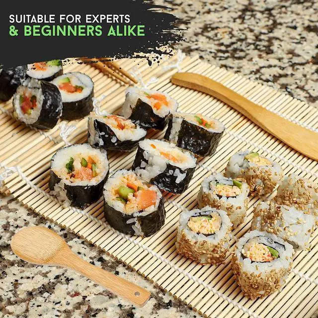 Alt view image 5 of 7 - 7 Pcs Onigiri Rice Ball Mold Maker Kit, Musubi Press, Classic Triangle Shake Sushi Roller Mat Tool for Kids Bento Lunch and Home DIY, Non-stick, BPA-Free