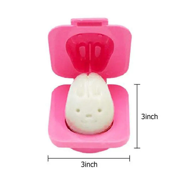 Alt view image 5 of 6 - 6Pcs Egg Rice Mold Hard Boiled Egg Mold Fish Car Heart Shape Onigiri Molds Rice Ball Maker, Fondant Cake Pop Decorating Tool Fun Cookery Kitchen Gadgets