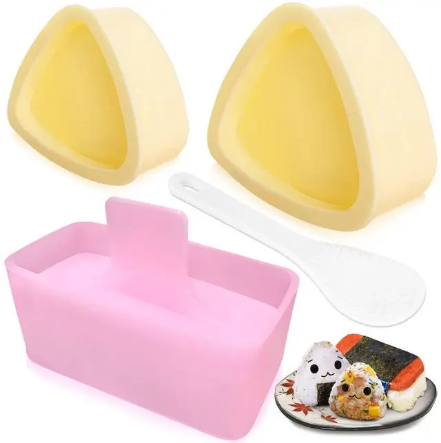 Main image of Onigiri Mold, 3 Pack Musubi Press Maker Triangle Rice Ball Mold Maker for Kid Lunch Bento and Home DIY