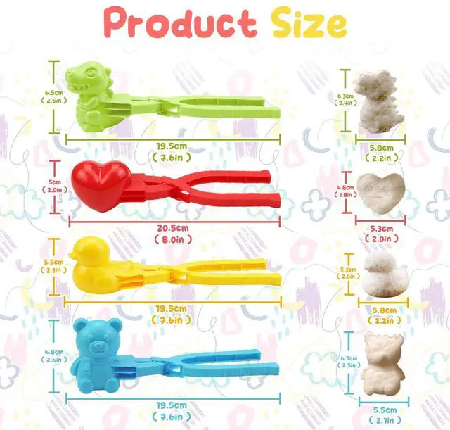 Alt view image 5 of 7 - Duck Rice Mold 4 Pcs Rice Duck Mold DIY 3D Animal Shapes Sushi Rice Molds for Sushi Making(Dinosaur+Love Shape+Duck+Snowflake), Blue Bear