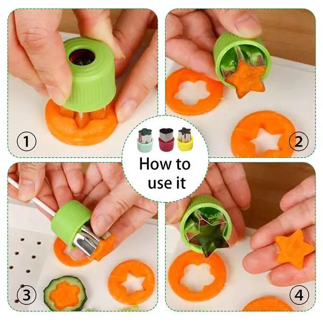 Alt view image 5 of 7 - Cute Cat Rice Ball Molds 6 Sets Sushi Molds Bento Accessories Kits with 3PCS Vegetable Fruit Cutter Shapes and 1PC Gimbap Mold Triangle for Nori Rice Making DIY Bento Box Picnic Tools