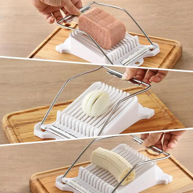 Alt view image 4 of 7 - Musubi Press Molds, Musubi Mold Kit with Luncheon Meat Slicer and Rice Paddle, Sturdy and Easy to Make Musubi at Home for Bento, Snacks, Party and Picnic