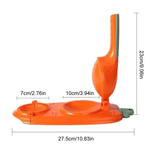 Alt view image 6 of 6 - 2 In 1 Dumpling Maker Press Kitchen Empanada Maker Press Mold Manual Pastry Dumpling Wrapper Machine for Chinese Food, Empanada, Ravioli, Pierogi, Hand Pie (Pink)