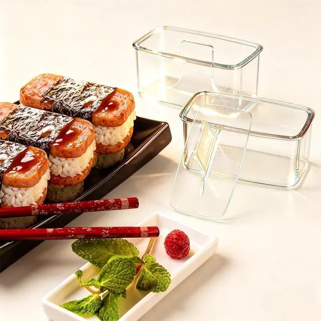 Alt view image 3 of 7 - 3PCS Clear Large Onigiri mold,Triangle Rice press Molds for Sushi, Musubi & Rice Balls Non-Stick,BPA-Free,Hawaiian Musubi Maker, Sushi Mold for Bento Boxes and Lunches