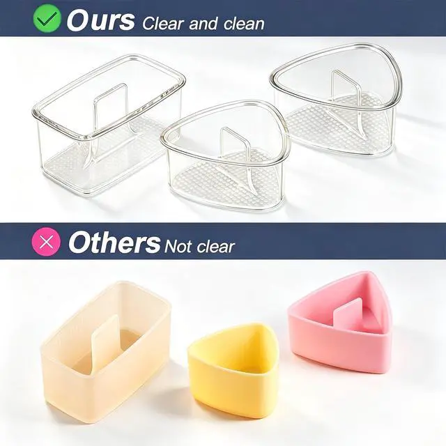 Alt view image 5 of 7 - 3PCS Clear Large Onigiri mold,Triangle Rice press Molds for Sushi, Musubi & Rice Balls Non-Stick,BPA-Free,Hawaiian Musubi Maker, Sushi Mold for Bento Boxes and Lunches