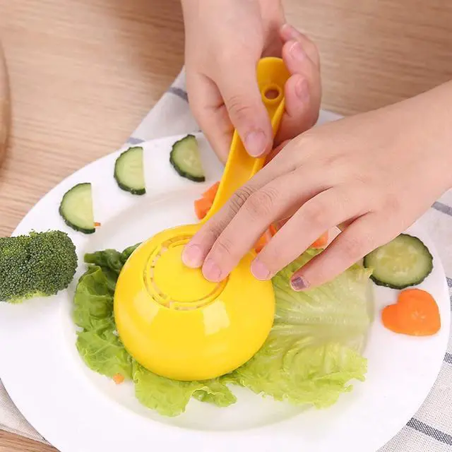 Alt view image 6 of 7 - Rice Paddle Scoop Mold For Rice Ball Making, Non-stick Sushi Mold Rice Ball Scooper Rice Spatula Kitchen Gadge Yellow for Home Kitchen Restaurant Sushi Making