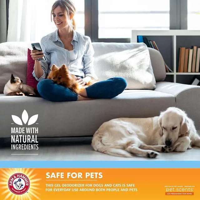 Alt view image 3 of 4 - Pet Scents Gel Odor Eliminator, Baking Soda Deodorizer for Pet Rooms, Litter Box Areas, and Indoor Spaces, Long-Lasting Solid Gel Format, Fresh Breeze Scent, 15 Oz
