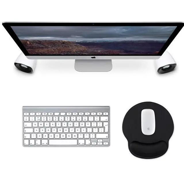 Alt view image 2 of 7 - Mouse Pad with Wrist Rest, Comfortable Computer Mousepad with Gel Wrist Support Smooth Surface and Non-Slip PU Base for Pain Relief, Laptop, Office & Home (Black)