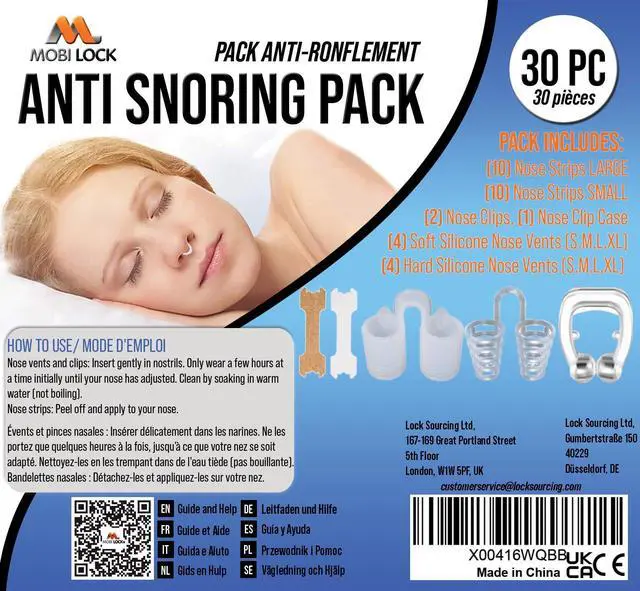 Alt view image 7 of 7 - 30pcs Anti-Snoring Solutions - Nose Vents, Nose Clips, and Nasal Strips - Snore Stopper for Men & Women