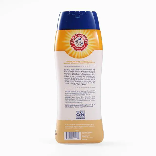Alt view image 2 of 4 - for Pets Soothing Oatmeal Dog Shampoo, Vanilla Coconut Scent, Baking Soda Odor Control, Moisturizing Shampoo for Dry Dog Skin, pH Balanced for Dogs, 20 Fl Oz
