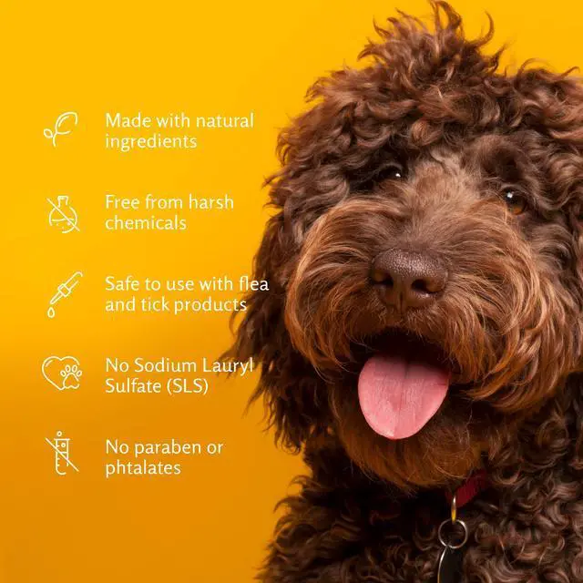 Alt view image 4 of 4 - for Pets Soothing Oatmeal Dog Shampoo, Vanilla Coconut Scent, Baking Soda Odor Control, Moisturizing Shampoo for Dry Dog Skin, pH Balanced for Dogs, 20 Fl Oz