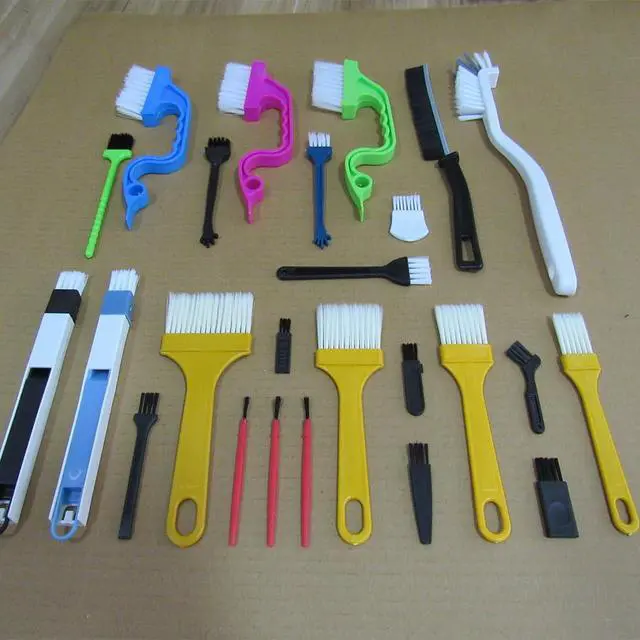 Alt view image 5 of 6 - 26Pcs Small Cleaning Brush,Crevice Cleaning Brushes Small Spaces,Gap Cleaning Tool Set,Window Groove Cleaning Brush,Crevice Cleaning Tool
