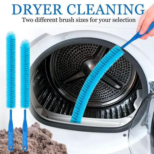 Alt view image 3 of 6 - Dryer Vent Cleaner KitRefrigerator Coil Cleaning BrushIncludes Dryer Vent Brush, lint Brush for Dryer, Drain Cleaning Brush, and Appliance Brush Set for All Your Home Cleaning Needs
