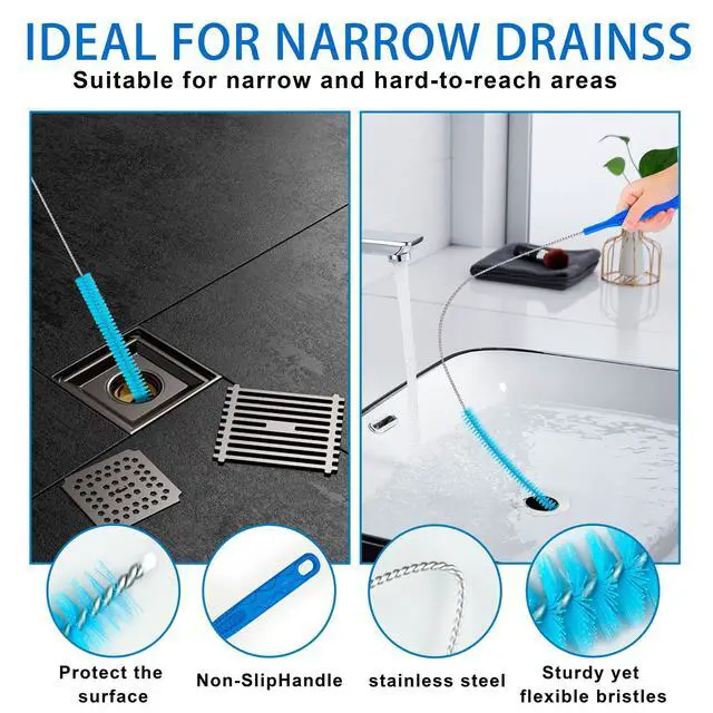 Alt view image 4 of 6 - Dryer Vent Cleaner KitRefrigerator Coil Cleaning BrushIncludes Dryer Vent Brush, lint Brush for Dryer, Drain Cleaning Brush, and Appliance Brush Set for All Your Home Cleaning Needs