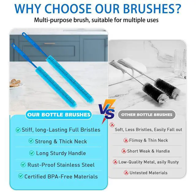 Alt view image 6 of 6 - Dryer Vent Cleaner KitRefrigerator Coil Cleaning BrushIncludes Dryer Vent Brush, lint Brush for Dryer, Drain Cleaning Brush, and Appliance Brush Set for All Your Home Cleaning Needs