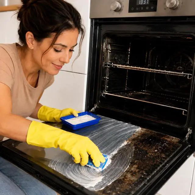 Alt view image 5 of 7 - Oven & Cookware Cleaning Paste For Glass, Appliances, Ceramics, Stovetop & Pyrex - All Purpose Kitchen Cleaner - Heavy Duty Stainless Steel Degreaser Removes Baked On Grease & Grime 150g Tub