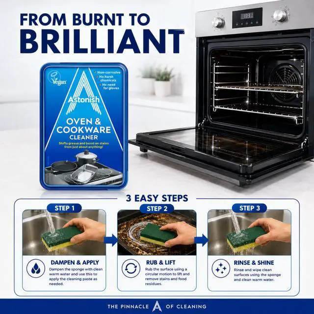 Alt view image 4 of 7 - Oven & Cookware Cleaning Paste For Glass, Appliances, Ceramics, Stovetop & Pyrex - All Purpose Kitchen Cleaner - Heavy Duty Stainless Steel Degreaser Removes Baked On Grease & Grime 150g Tub