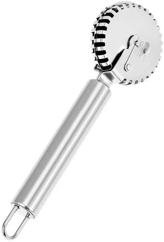 Main image of Ravioli Cutter, 430 Stainless Steel Pasta and Pastry Tool with Ergonomic Handle, Dishwasher Safe for Effortless Cutting, Sealing, and Crimping
