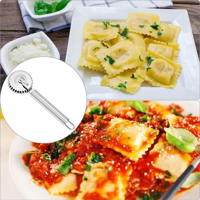 Alt view image 4 of 7 - Ravioli Cutter, 430 Stainless Steel Pasta and Pastry Tool with Ergonomic Handle, Dishwasher Safe for Effortless Cutting, Sealing, and Crimping