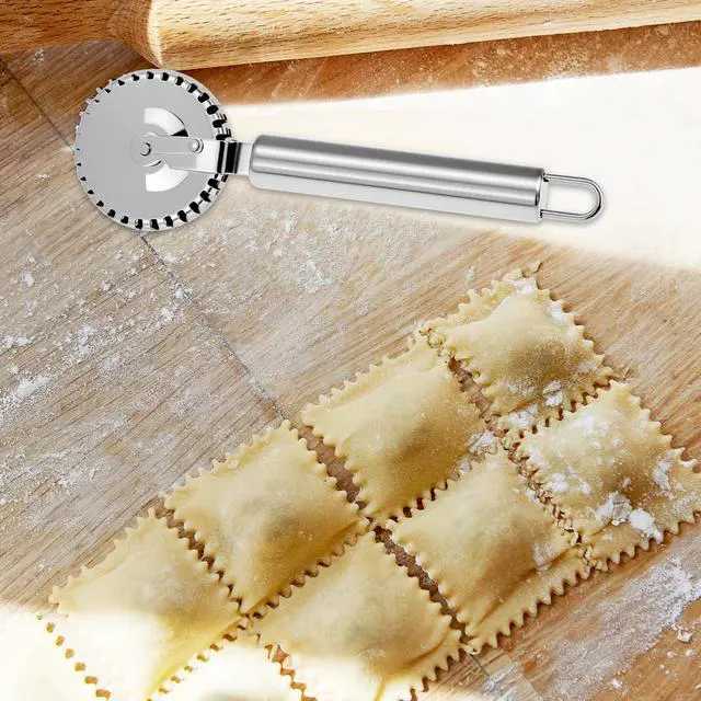 Alt view image 5 of 7 - Ravioli Cutter, 430 Stainless Steel Pasta and Pastry Tool with Ergonomic Handle, Dishwasher Safe for Effortless Cutting, Sealing, and Crimping