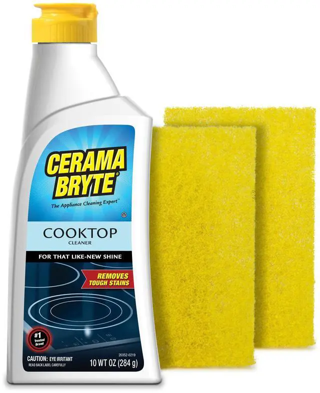 Main image of Combo Kit Pads & Removes Tough Stains Cooktop and Stove Top Cleaner for Glass - Ceramic Surfaces, 10 Ounces