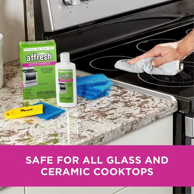 Alt view image 6 of 6 - Cooktop Cleaning Kit, Safe for Glass & Ceramic Cooktops, Includes 5 oz cleaner, 5 pads, 1 scraper