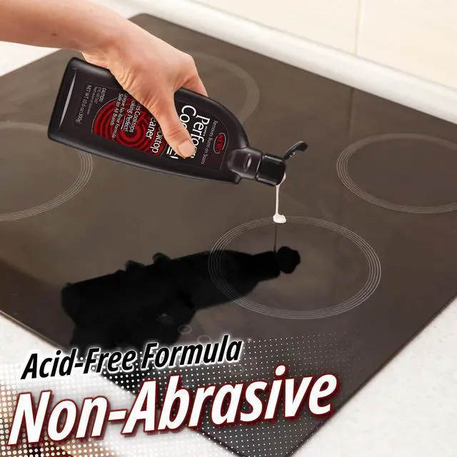 Alt view image 5 of 7 - Perfect Cooktop Glass and Ceramic Cooktop and Stove Top Cleaner, Fast Acting and Removes Burnt on Stains from Glass Ceramic Smooth Top Ranges with its No Rinse Formula, 10.6 Oz, Pack of 1