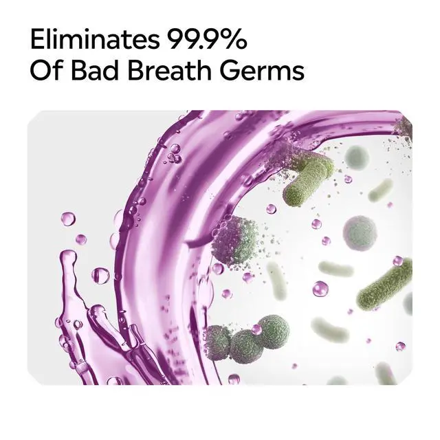 Alt view image 6 of 7 - Total Care Intense Anticavity Fluoride Mouthwash, 6 Benefits in 1 Oral Rinse Helps Kill 99% of Bad Breath Germs, Prevents Cavities, Provides 360 Clean*, ADA-Accepted, Intense Mint, 250 mL