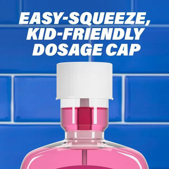 Alt view image 7 of 7 - Kids Anti-Cavity Fluoride Rinse, Bubble Gum Blowout, 16.9 oz