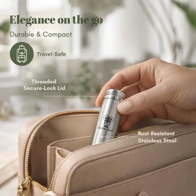 Alt view image 5 of 7 - Vegan Biodegradable Bamboo Charcoal Dental Floss with Refillable Stainless Steel Container | 33yds x2 | Extra Floss Refill | Natural Candelilla Wax | Peppermint | Eco Zero Waste Oral Care