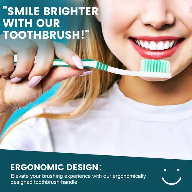 Alt view image 5 of 7 - 30 PCS Premium Individually Wrapped Bulk Toothbrush Pack, Disposable Toothbrushes, Kids Toothbrush, Medium Soft Bristle Toothbrushes, Ergonomics Handle, Perfect for Travel Hotel Donation