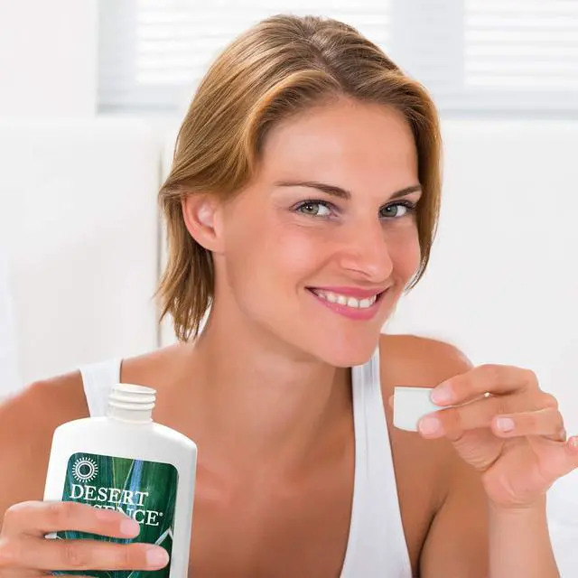 Alt view image 4 of 5 - Alcohol-Free Mouthwash with Tea Tree Oil and Aloe, Sugar-Free, Oral Rinse to Provide Botanical Care for Teeth & Gums, Vegan, Non-GMO, SLS-Free, Gluten-Free, Spearmint Flavor, 8oz