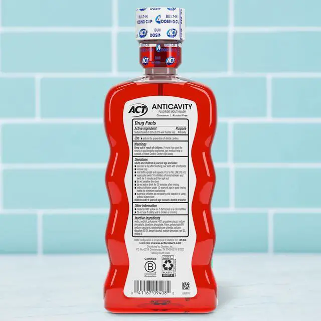 Alt view image 2 of 7 - Anticavity Fluoride Rinse Cinnamon 18 oz