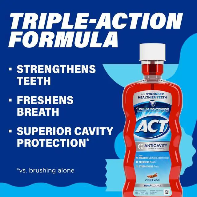 Alt view image 4 of 7 - Anticavity Fluoride Rinse Cinnamon 18 oz