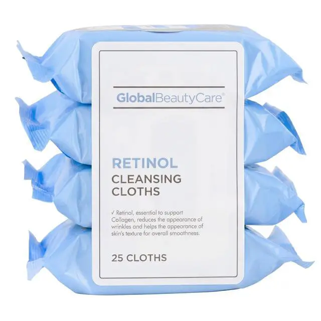 Main image of Retinol Makeup Cleansing Cloth Wipes, 4-pk (100 Wipes) (Regular)