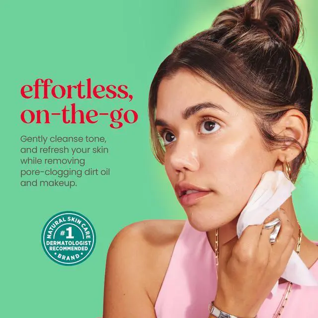 Alt view image 3 of 7 - Cucumber and Mint Face Wipes, Refreshing Makeup Remover and Facial Cleansing Towelettes, 99 Percent Natural Origin, Remove Makeup, Cleanse, All Skin Types, 30 ct., Three Pack