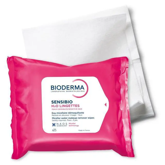 Alt view image 3 of 7 - Sensibio H2O Makeup Wipes, Cleansing and Makeup Removing, Skin Soothing for Sensitive Skin, 25 Wipes