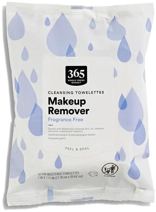 Main image of Makeup Remover Cleansing Towelettes, Fragrance Free, 30 Count