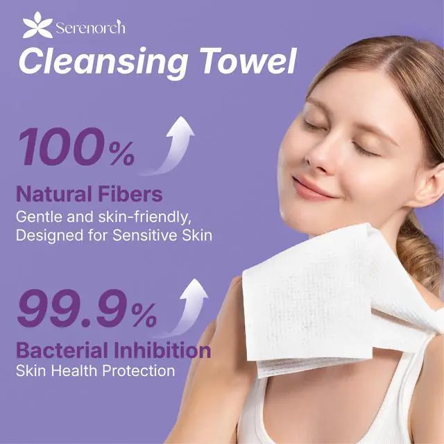 Alt view image 2 of 7 - Disposable Face Towels XL, 50 Count